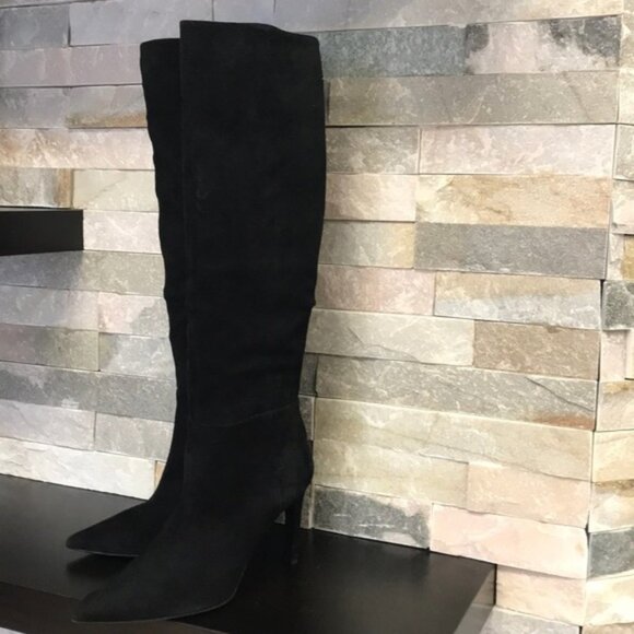 Geox Faviola Suede Knee High Boot - Picture 2 of 9